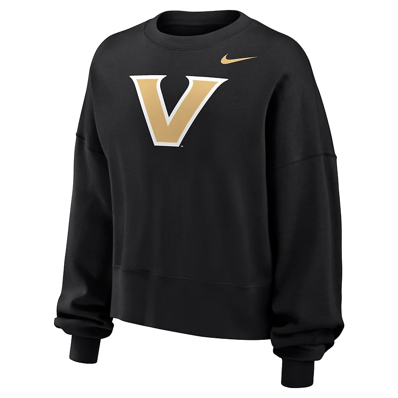 Women's Nike Black Vanderbilt Commodores Phoenix Fleece Pullover Sweatshirt