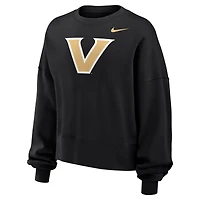 Women's Nike Black Vanderbilt Commodores Phoenix Fleece Pullover Sweatshirt