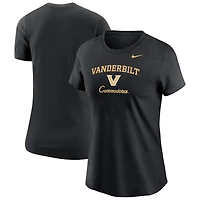 T-shirt Nike noir pour femmes Vanderbilt Commodores Primary