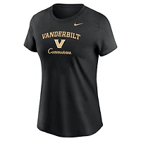 Women's Nike Black Vanderbilt Commodores Primary T-Shirt