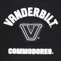 Women's Pro Standard  Black Vanderbilt Commodores Pearl Cropped Pullover Sweatshirt