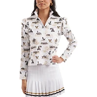 Haut Grayson blanc/doré pour femme de la collection Tailgate des Commodores Smith & Quinn