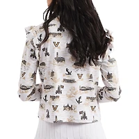 Women's Smith & Quinn White/Gold Vanderbilt Commodores Tailgate Collection Grayson Top
