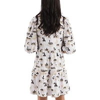 Robe blanche/dorée pour femme Smith & Quinn de la collection Tailgate des Commodores Vanderbilt