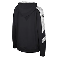 Sweat à capuche pour jeunes Colosseum Black Vanderbilt Commodores OHT Appréciation militaire Cyclone Digital Camo Pull