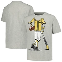 T-shirt de joueur baseball Wes & Willy Grey Vanderbilt Commodores pour jeunes