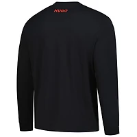 T-shirt à manches longues Hugo Boss noir VCARB F1 pour homme