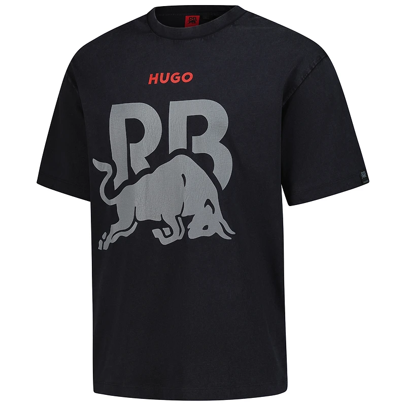 Men's Hugo Boss Black VCARB F1 Washed Crewneck T-Shirt