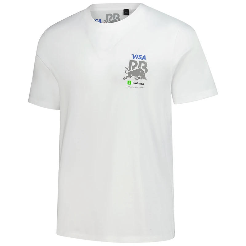 T-shirt à col rond Hugo Boss blanc VCARB F1 Logo pour homme
