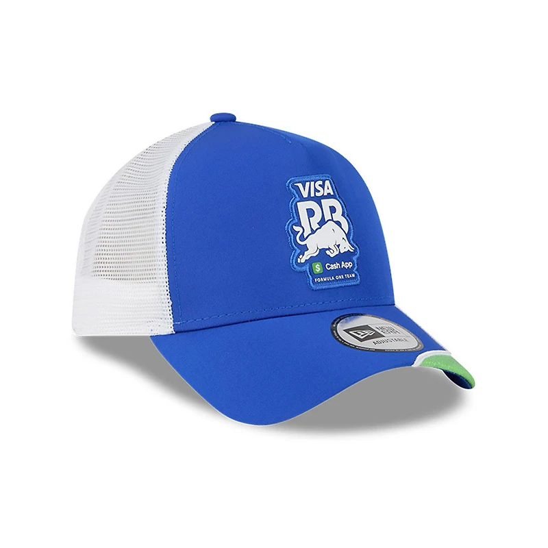 Men's New Era Blue VCARB 2025 Las Vegas Grand Prix Special Glitter Trucker Adjustable Hat