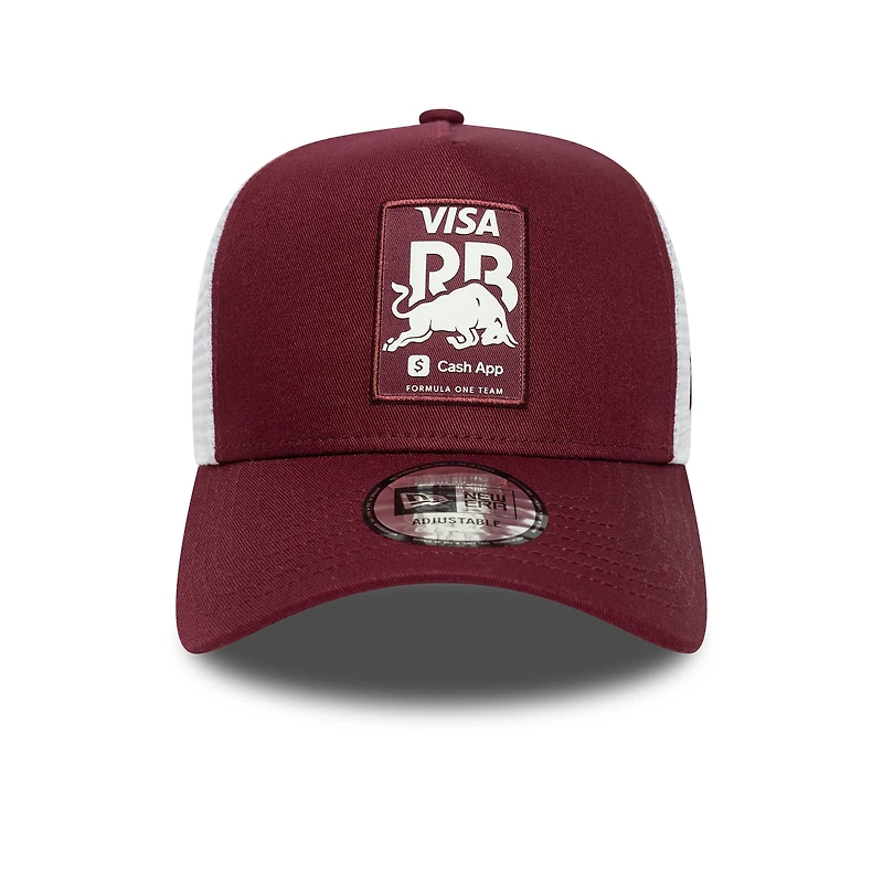 Men's New Era  Burgundy VCARB E-Frame Trucker Adjustable Hat