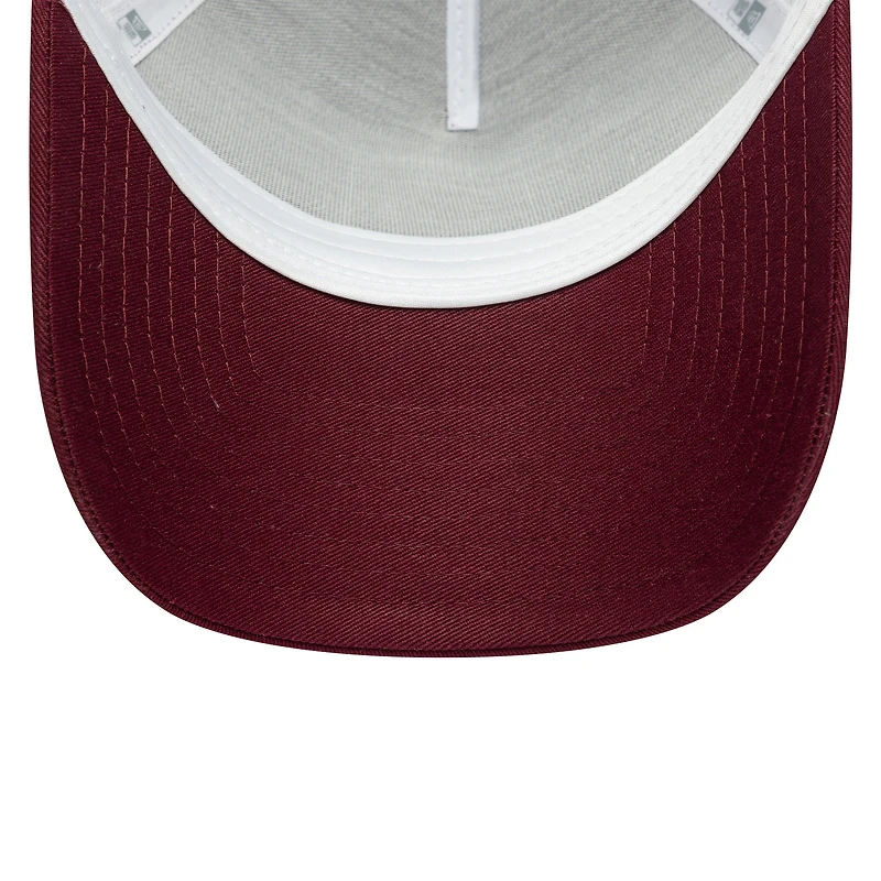 Men's New Era  Burgundy VCARB E-Frame Trucker Adjustable Hat