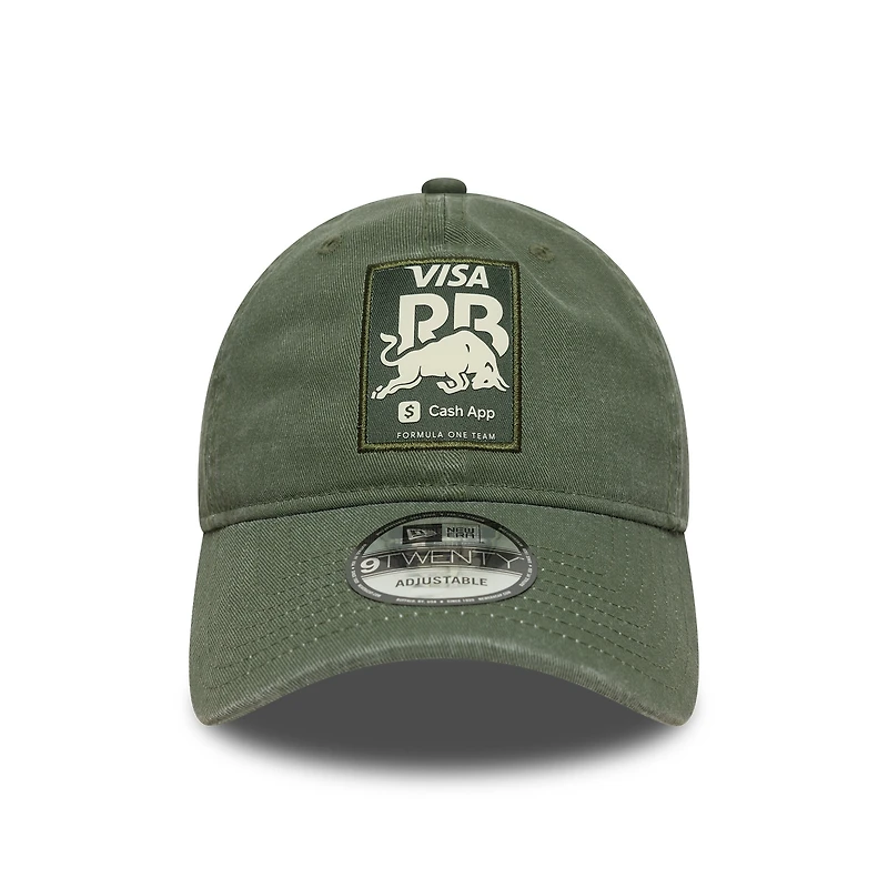 Casquette ajustable New Era VCARB 9TWENTY délavée verte pour homme