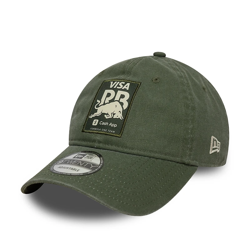 Casquette ajustable New Era VCARB 9TWENTY délavée verte pour homme