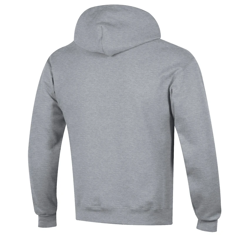 Men's Champion  Gray VCU Rams Icon Logo Basketball Eco Powerblend Pullover Hoodie