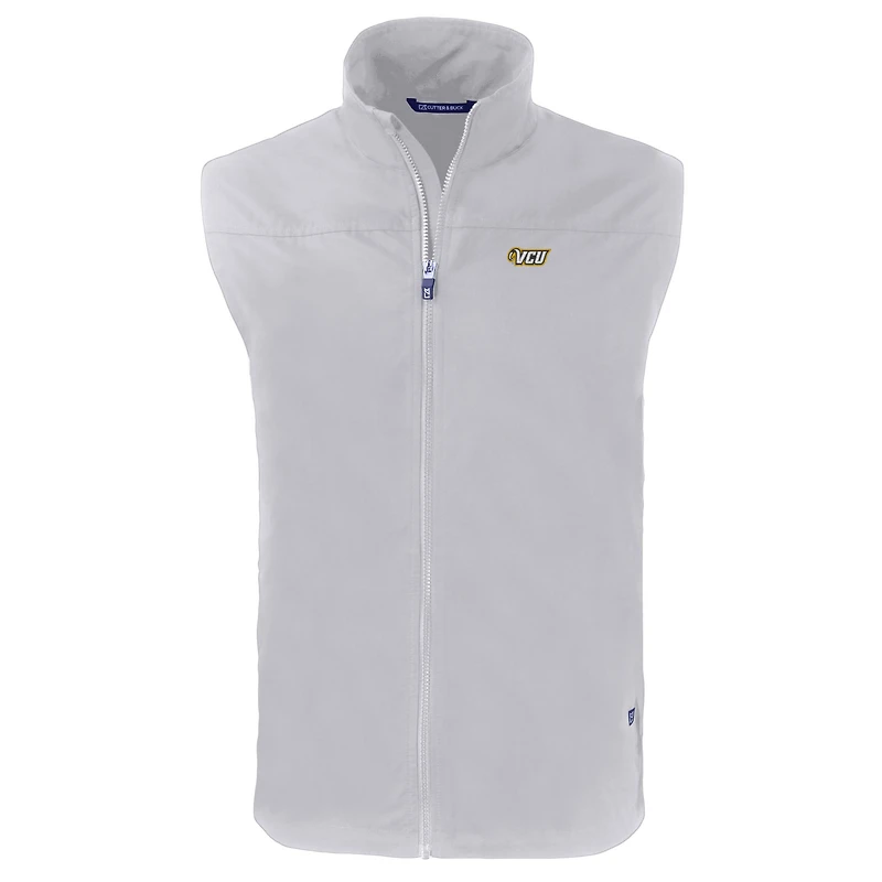 Gilet zippé entièrement recyclé VCU Rams Charter Eco pour homme, gris Cutter & Buck