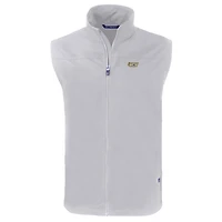 Gilet zippé entièrement recyclé VCU Rams Charter Eco pour homme, gris Cutter & Buck