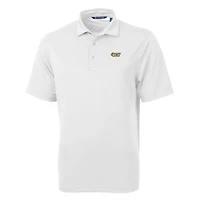 Men's Cutter & Buck White VCU Rams Big Tall Virtue Eco Pique Recycled Polo