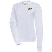 Women's Antigua  White VCU Rams Victory Pullover Sweatshirt