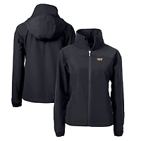 Women's Cutter & Buck  Black VCU Rams Charter Eco Recycled Full-Zip Jacket