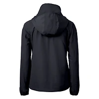 Veste zippée intégrale en tissu recyclé VCU Rams Charter pour femme, noire, Cutter & Buck