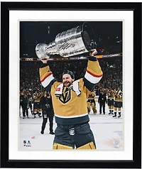 Adin Hill Vegas Golden Knights Autographed 2023 Stanley Cup Champions 16" x 20" Raising Cup Photograph with "2023 SC Champs" Inscription
