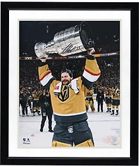 Adin Hill Vegas Golden Knights Autographed 2023 Stanley Cup Champions 16" x 20" Raising Cup Photograph