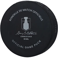 Adin Hill Vegas Golden Knights Autographed 2023 Stanley Cup Final Official Game Puck with "2023 SC Champs" Inscription