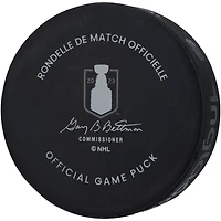 Rondelle de match officielle autographiée par Adin Hill Vegas Golden Knights pour la finale de la Coupe Stanley 2023