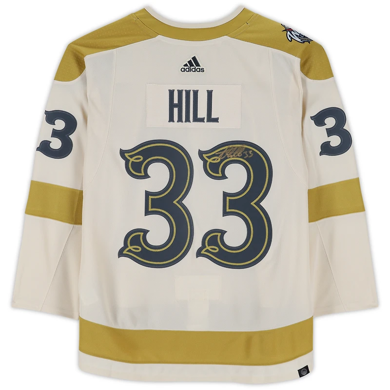 Maillot authentique adidas autographié par Adin Hill Vegas Golden Knights pour la Classique d'hiver 2024