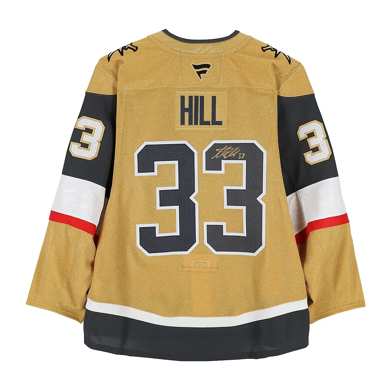 Adin Hill Vegas Golden Knights Autographed Gold Fanatics Authentic Pro Jersey