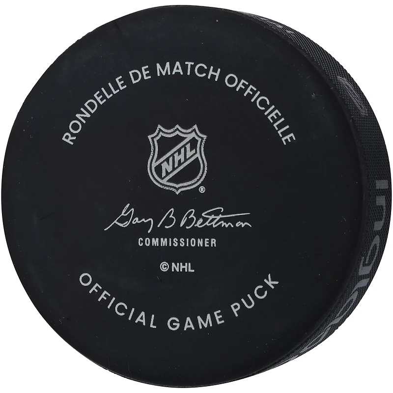 Rondelle de jeu officielle autographiée par Adin Hill Vegas Golden Knights