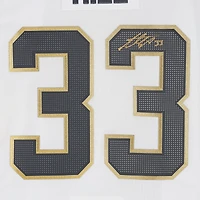 Maillot authentique adidas blanc autographié par Adin Hill Vegas Golden Knights avec écusson de la finale de la Coupe Stanley 2023