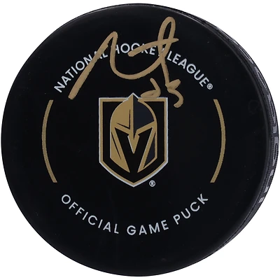 Rondelle de match officielle autographiée par Alec Martinez des Vegas Golden Knights