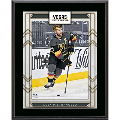 Plaque de joueur sublimée de 10,5" x 13" des Vegas Golden Knights d'Alex Pietrangelo