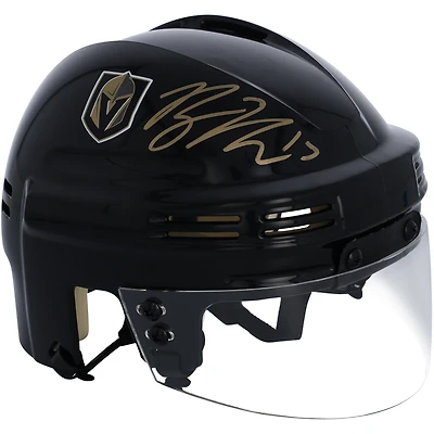 Casque mini noir autographié par Ben Hutton Vegas Golden Knights