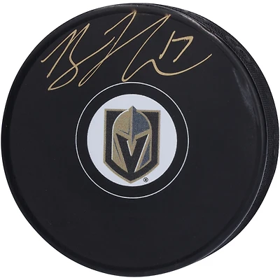 Rondelle de hockey autographiée par Ben Hutton des Vegas Golden Knights