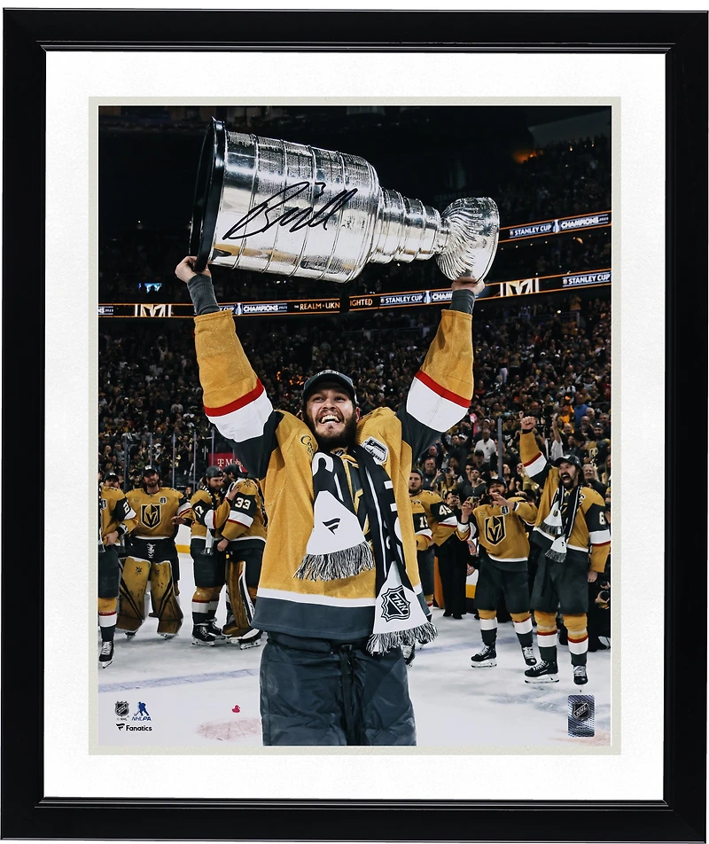 Brayden McNabb Vegas Golden Knights Autographed 2023 Stanley Cup Champions 16" x 20" Raising Cup Photograph