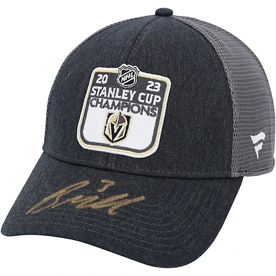 Brayden McNabb Vegas Golden Knights Autographed 2023 Stanley Cup Champions Official Locker Room Cap