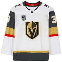 Maillot authentique adidas blanc autographié par Brayden McNabb des Vegas Golden Knights avec écusson de la finale de la Coupe Stanley 2023