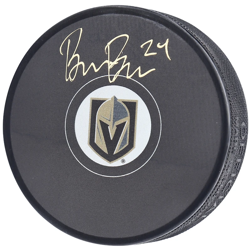 Rondelle de hockey autographiée par Brendan Brisson des Golden Knights de Vegas