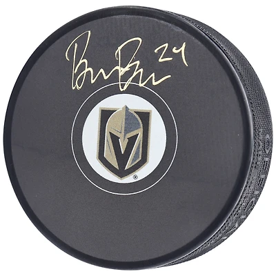 Rondelle de hockey autographiée par Brendan Brisson des Golden Knights de Vegas