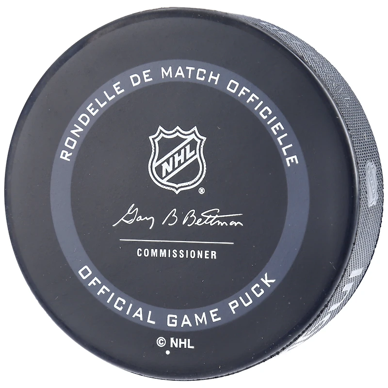 Rondelle de match officielle autographiée par Brendan Brisson des Golden Knights de Vegas