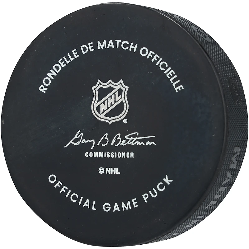 Carter Hart Vegas Golden Knights Autographed Official Game Puck
