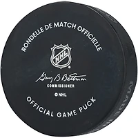 Carter Hart Vegas Golden Knights Autographed Official Game Puck