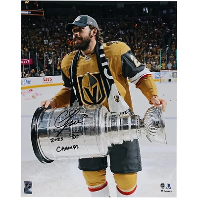 Photographie autographiée de 16" x 20" de Chandler Stephenson des Golden Knights de Vegas, champions de la Coupe Stanley 2023, avec l'inscription "2023 SC Champs"