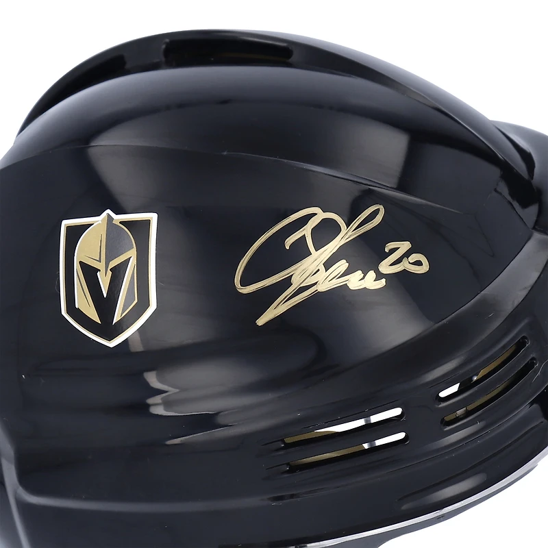 Casque mini noir autographié par Chandler Stephenson Vegas Golden Knights