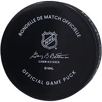 Rondelle de match officielle autographiée par Chandler Stephenson des Vegas Golden Knights
