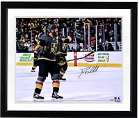Deryk Engelland Vegas Golden Knights Autographed 16" x 20" Black Jersey Goal Celebration Photograph