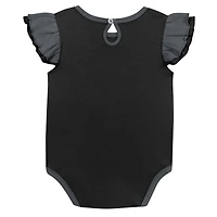 Ensemble de deux bodys d'entraînement pour filles, noir/gris, Vegas Golden Knights